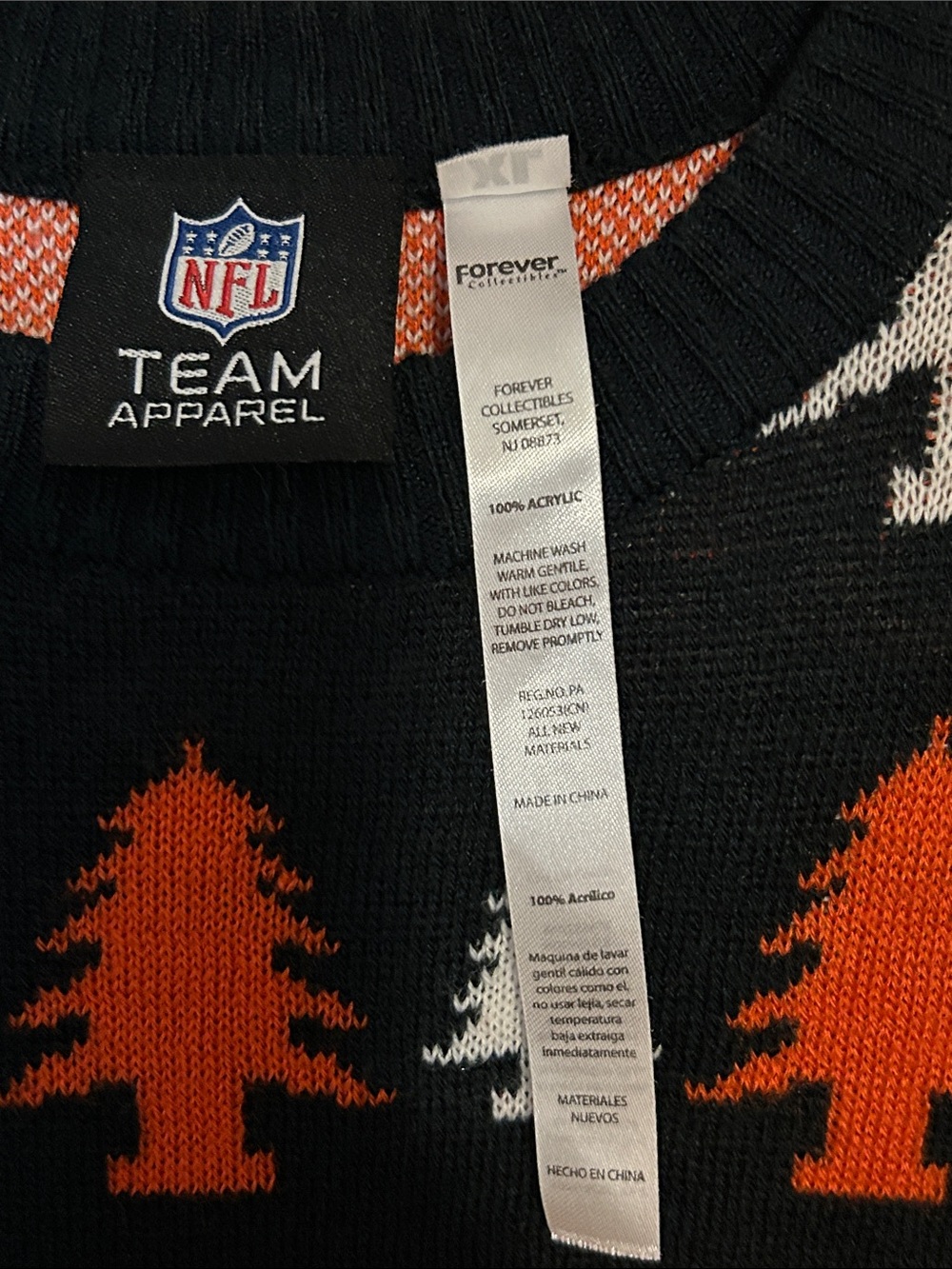 Chicago Bears Ugly Christmas Sweater XL - Picture 2 of 8